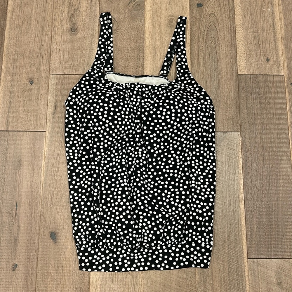 Lands End Women’s Blouson Tankini Top Size: 8